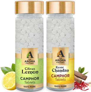 The Aroma Factory Tablets, Citrus Lemon & Kesar Chandan