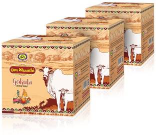Om Shanthi Pure Gokula Gobar Upla -Pack of 3 (8N per Pack)