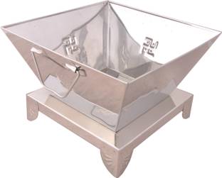Shivshakti Arts Steel Hawan Kund Yagya Kund for Pooja Hawan Purpose with Handle