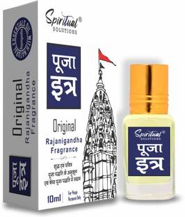 SPIRITUAL SOLUTIONS Pooja Itra Rajanigandha 10 ML | Premium Pooja Itra for Home and Mandir