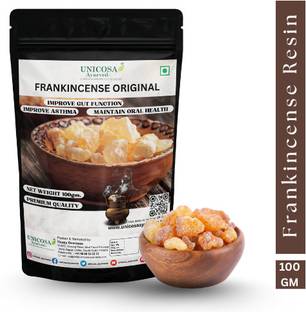 Unicosa Ayurveda 100gm Pure Frankincese Resin, Monastery Incense, Olibanum, Boswellia Carterii