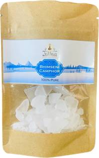 JALLAN Pure Bhimseni Camphor| Best use for Pooja, Havan, Mosquito Repellent| 100gm Pack
