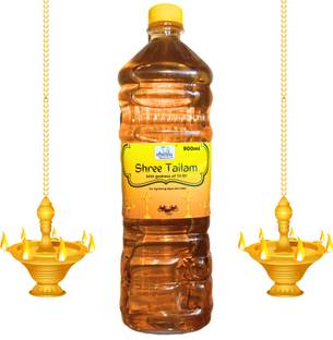 Gaumayam Shree Tailam Pure Puja Til Oil Pooja Deepam/Diya/Lamp Oil (900ml)