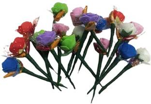 NAACHAAS Rosebud Flower Pattern Haldi kumkum for Return Gift (mixed colors)50pcs