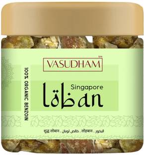 VASUDHAM Singapore Loban Crystals for Aromatherapy, Home Fragrance, and Pooja 100 Gm Jar