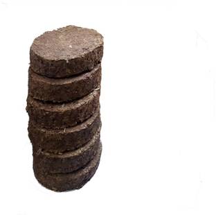 Spherulemuster Desi Cow Dunk Cakes for Havan yagyari Agnihotra Pooja Home (Set of 12)