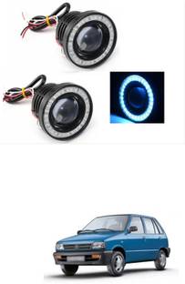 LOVMOTO Car COB LED Projector Light Car with Angle Eye Projector X386 Headlight Car, Motorbike LED for Maruti Suzuki (12 V, 20 W)
