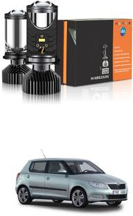 LOVMOTO H4/9003/HB2 LED Headlight Bulbs with Mini Projector Lens Canbus Hi/Lo Beam sg199 Headlight Car LED for Skoda (12 V, 30 W)