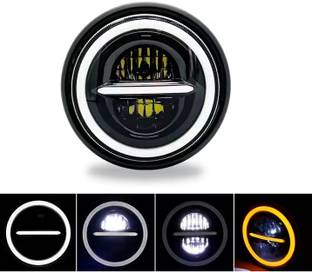 WESSER LED Headlight for Royal Enfield, Mahindra Classic 350, Classic 500, Standard 350, Bullet 350, Bullet Trials 350, Thar