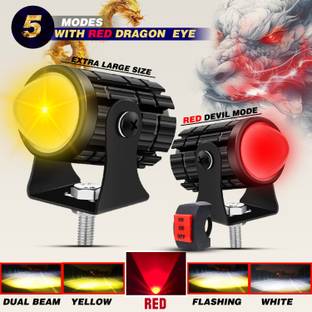 automunk LED Fog Light for Universal For Bike, Universal For Car