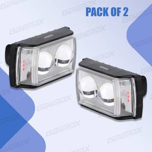 Generox LED Fog Light for Universal For Bike, Bajaj, Hero, Honda, Kawasaki, Royal Enfield, TVS, Suzuki Universal For Bike