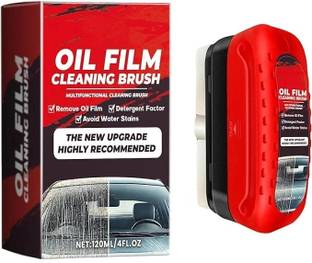 MSNB Automotive Oil Film Cleaning Brush | Car Glass Oil Film Remover -01 Silicone Wet and Dry Brush