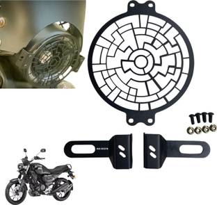 Dhe Best Bike 2 Heavy duty Headlight Grill / Jaali Guard Black For Yamaha FZ X Headlight Frame Support