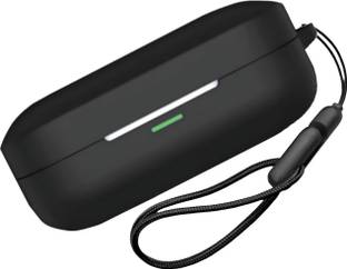REIOX Silicone Velcro Earbuds Case For Realme Buds Air 7 Silicone Case Cover, With Lanyard