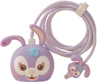 AUDICE iPhone Charger Cover For 18W/20W | Cartoon Character 3D Design Rebate Stellalou Cable Protector