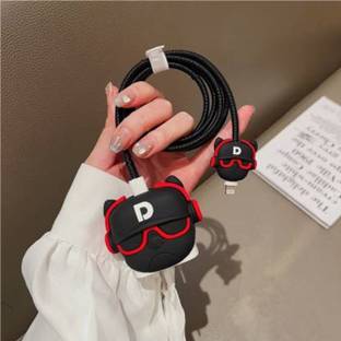 MOBISINGH Silicone Pull String Headphone Case For Compatible with Apple 20W Adapter