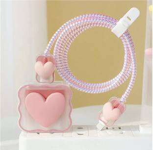 MOBISINGH Silicone Pull String Headphone Case For Compatible with Apple 20W Adapter