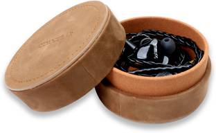 AUDIOCULAR Leather Press Stud Earbuds Case For Universal