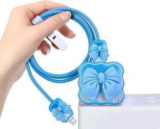 Micvir Silicone Press Stud Headphone Case For Compatible with Apple 20W Adapter
