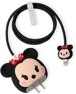 Wyltron Charger Case Cover with Full Cable Protector 3D Cute Pattern Compatible Cable Protector