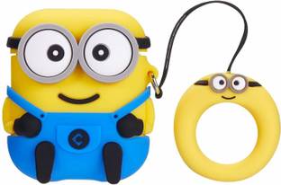 Electrossory Silicone Press and Release Headphone Case For Apple Airpods 1st Generation, Apple Airpods 2nd Generation
