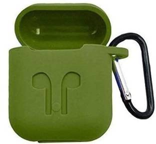 KHR Silicone Press and Release Headphone Pouch For Apple Airpods 1st Generation, Apple Airpods 2nd Generation