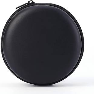 JAZX Leather Zipper Headphone Pouch For Universal