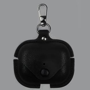 JPRO Leather Press Stud Headphone Case For Apple Airpods Pro 1st Generation