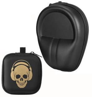 StealODeal Leather Zipper Headphone Case For Universal