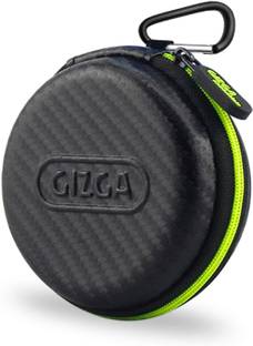 Gizga Essentials Nylon Zipper Headphone Case For Boat Airdopes Atom 83