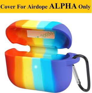 Mezokart.com Silicone Press Stud Earbuds Pouch For Boat Airdopes Alpha