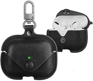 Aftercell Leather Press Stud Earbuds Case For Airpods 2