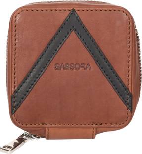 Sassora Leather Zipper Headphone Pouch For Universal
