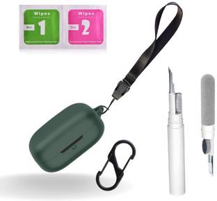Leiox Silicone Press and Release Earbuds Case For Moto Buds Plus / Moto buds With Cleanar Kit & Lanyard