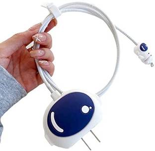 TECHWIND Silicone Press Stud Headphone Case For Compatible With Apple 18/20W Adapter