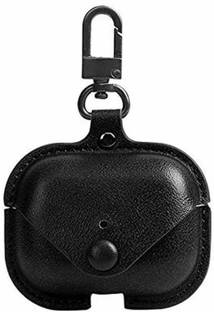 Naveeneha Leather Press Stud Earbuds Case For Airpods Pro, Airpods Pro 2