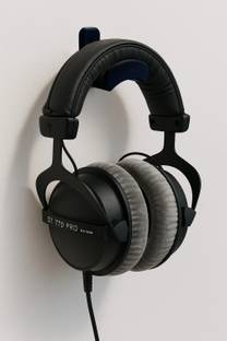 Bhootia Modern & Minimalist Headphone Holder, Wall Mounted, Black Headphone Stand