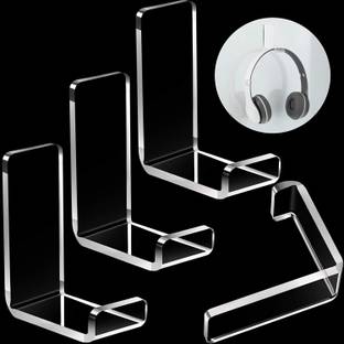 Parikshit Sublimation Headphone Hanger Headset Holders Headphone Wall Mount with Adhesive Tape 4 Pcs Headphone Stand
