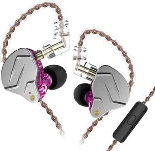 KZ Wired IEM with Mic In-Ear Monitor Earphone 1DD +1BA Hybrid Driver Wired
