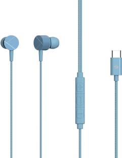 ZEBRONICS Zeb-Buds C2, Type-C , In-Line Mic, 10mm Drivers, Metallic Design, Braided Cable Wired