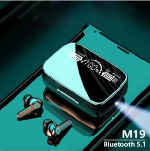 GUGGU M19-BU-TWS M19 Earbuds LED Display Touch Control Headphones with powerbank Bluetooth