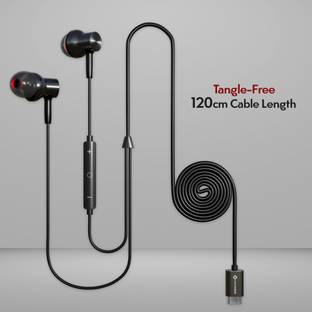 MAK POWER All-Supported Type-C Jack Earphones with Dynamic Audio, In-Line Mic Controls Wired