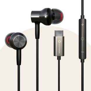 MAK POWER Type C Earphone with HD Audio, Deep Bass, In-Line Controls, 120 cm Wire Length Wired