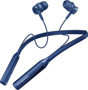 SIGNATIZE Wireless in-Ear Neckband Bluetooth Earphones with 10mm Drive,50 Hours Playtime Bluetooth & Wired