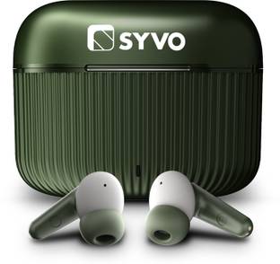 Syvo S40 TWS in Ear Earbuds with Upto 24H Case Battery, 4 Mic, 45ms Low Latency Bluetooth Gaming