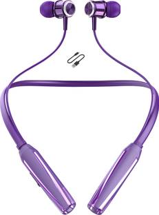 CARRON CH-45 48 Hour Playtime Headphone Neckband Earphone (Purple4) Bluetooth