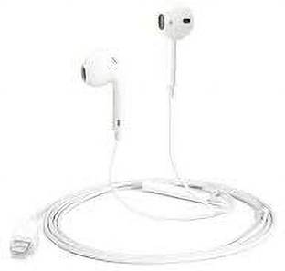 MARS iPhone EarPods with Lightning Connector Wired without Mic (White, In the Ear) Wired