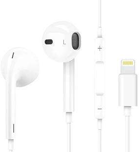Vntex Earphone With Mic For All ihone With Lightning Cable Wired Earphone Wired