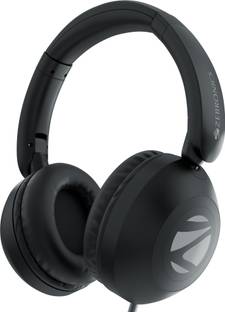 ZEBRONICS Zeb -Boom, In-Line Mic, 1.5 Meter Cable, 3.5mm Jack, Soft Cushion, 40mm Drivers Wired