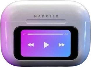 NAPXTER True Wireless ANC Earbuds with LCD Touchscreen Display Bluetooth